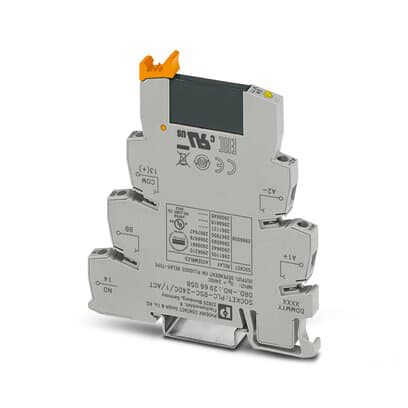 Phoenix Blocks - Phoenix Contact 2966676 24 VDC 8.5 mA 0.6 W 26 to 14 AWG Din Rail Screw Connection PLC Basic Terminal Block Solid State Relay