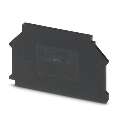 Phoenix Blocks - Phoenix Contact 3000543 58 x 2.2 x 35.05 mm Black Polyamide Terminal Block End Cover