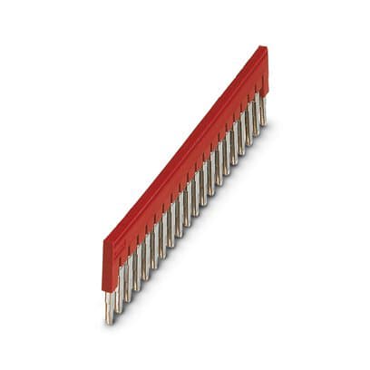 Phoenix Blocks - Phoenix Contact 3030365 6.2 mm Pitch 32 Amp 20-Position Red Copper Terminal Block Plug-In Bridge
