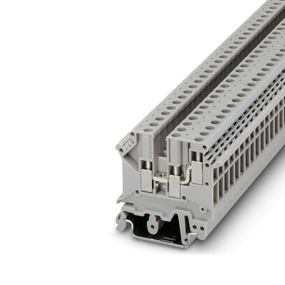 Phoenix Blocks - Phoenix Contact 1923021 500 Volt 32 Amp Gray Polyamide Screw Connection Feed-Through Terminal Block