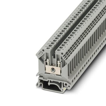 Phoenix Blocks - Phoenix Contact 3004016 800 Volt 32 Amp 24 to 10 AWG Gray Polyamide Screw Connection Feed-Through Terminal Block