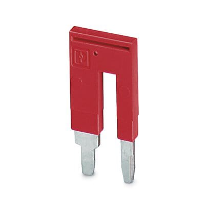 Phoenix Blocks - Phoenix Contact 3030860 9 mm Pitch 32 Amp 2-Position Red Copper Terminal Block Reducing Bridge