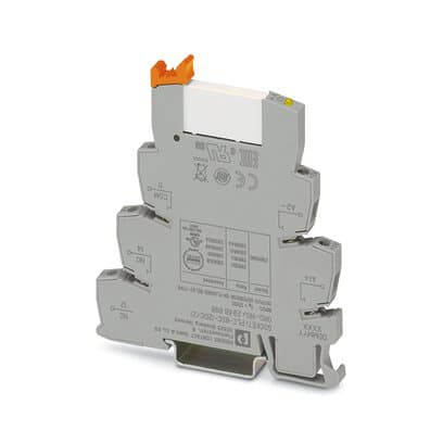 Phoenix Blocks - Phoenix Contact 2966906 12 VDC 15.3 mA 0.18 W 26 to 14 AWG Din Rail Screw Connection PLC Basic Terminal Block Relay Module