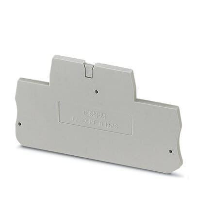 Phoenix Blocks - Phoenix Contact 3208579 65.4 x 2.2 x 34.9 mm Gray Polyamide Terminal Block End Cover