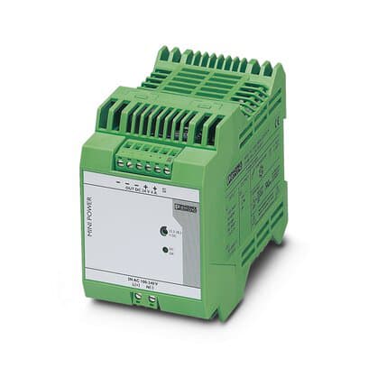 Phoenix Blocks - Phoenix Contact 2938837 100 to 240 VAC Input 24 VDC 4 Amp Output 96 W IP20 Din Rail Mount 1-Phase Power Supply Unit