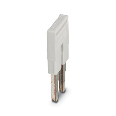 Phoenix Blocks - Phoenix Contact 3038969 5.2 mm Pitch 24 Amp 2-Position Gray Copper Terminal Block Plug-In Bridge