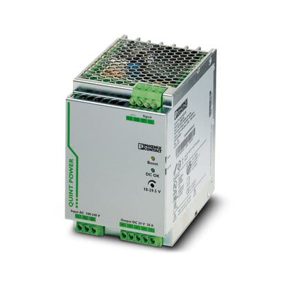 Phoenix Blocks - Phoenix Contact 2866776 100 to 240 VAC Input 24 VDC 20 Amp Output 480 W IP20 Din Rail Mount 1-Phase Power Supply Unit