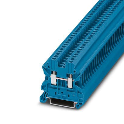 Phoenix Blocks - Phoenix Contact 3044089 1000 Volt 24 Amp 26 to 12 AWG Blue Polyamide Screw Connection Feed-Through Terminal Block