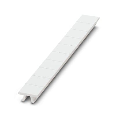 Phoenix Blocks - Phoenix Contact 1053001 10 mm White Polyamide Snap-In Mount Zack Terminal Block Marker Strip