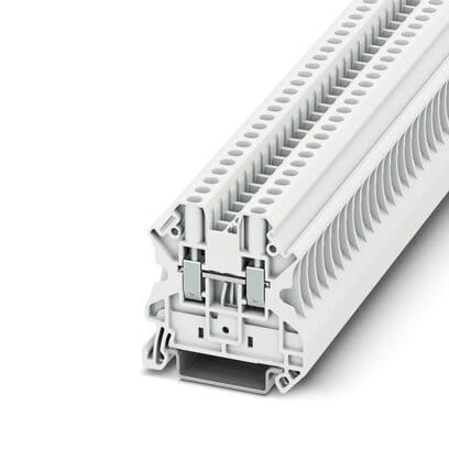 Phoenix Blocks - Phoenix Contact 3045130 1000 Volt 32 Amp 26 to 10 AWG White Polyamide Screw Connection Feed-Through Terminal Block
