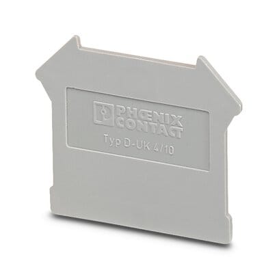 Phoenix Blocks - Phoenix Contact 3003020 42.5 x 1.8 x 35.9 mm Gray Polyamide Terminal Block End Cover