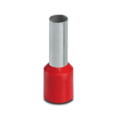 Phoenix Blocks - Phoenix Contact 3200551 22 mm 0.14 mm. Red Tinned Electrolytic Copper Ferrule