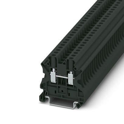 Phoenix Blocks - Phoenix Contact 3045143 1000 Volt 32 Amp 26 to 10 AWG Black Polyamide Screw Connection Feed-Through Terminal Block