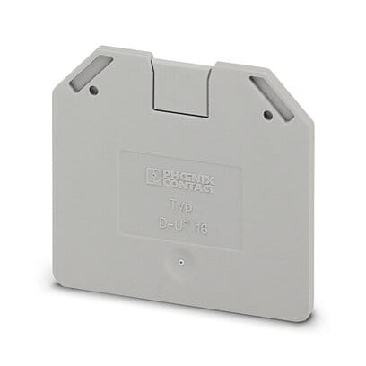 Phoenix Blocks - Phoenix Contact 3047206 52.8 x 2.2 x 47.3 mm Gray Polyamide Terminal Block End Cover