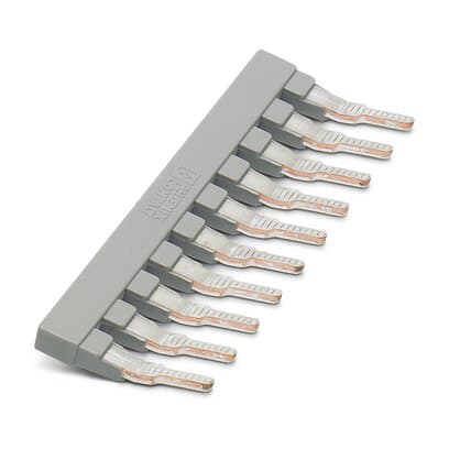 Phoenix Blocks - Phoenix Contact 3118135 8 mm Pitch 10-Position Gray Copper Terminal Block Insertion Bridge