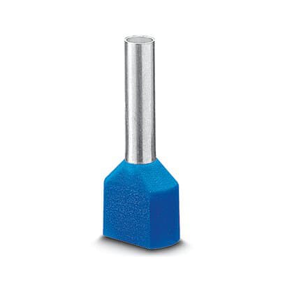 Phoenix Blocks - Phoenix Contact 3200878 21.5 mm 0.14 mm. Blue Tinned Electrolytic Copper Ferrule