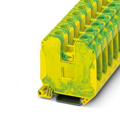 Phoenix Blocks - Phoenix Contact 3044241 8000 Volt 16 to 2 AWG Green/Yellow Polyamide Screw Connection Ground Modular Terminal Block
