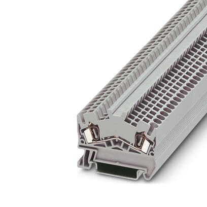 Phoenix Blocks - Phoenix Contact 3036398 800 Volt 24 Amp 28 to 12 AWG Gray Polyamide Spring Cage Connection Feed-Through Terminal Block