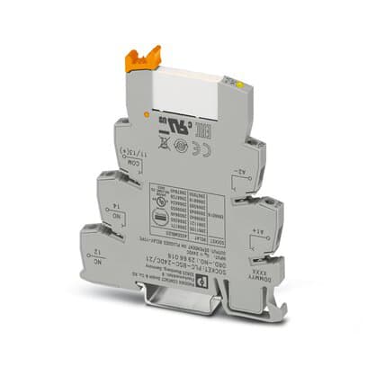 Phoenix Blocks - Phoenix Contact 2966171 24 VDC 9 mA 0.22 W 26 to 14 AWG Din Rail Screw Connection PLC Basic Terminal Block Relay Module