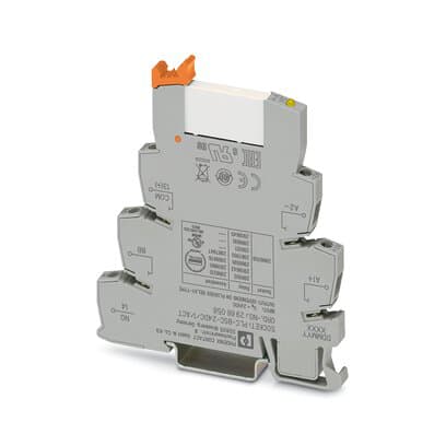 Phoenix Blocks - Phoenix Contact 2966210 24 VDC 9 mA 0.22 W 26 to 14 AWG Din Rail Screw Connection PLC Basic Terminal Block Relay Module