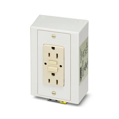 Phoenix Blocks - Phoenix Contact 5600462 120 VAC 15 Amp Ivory Rail Mount Screw Connection Socket