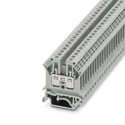 Phoenix Blocks - Phoenix Contact 3003017 12 to 24 AWG 6.2 mm Gray Screw Connection Feed-Through Terminal Block