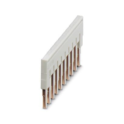 Phoenix Blocks - Phoenix Contact 3039007 5.2 mm Pitch 10 -Position Gray Copper Terminal Block Plug-In Bridge