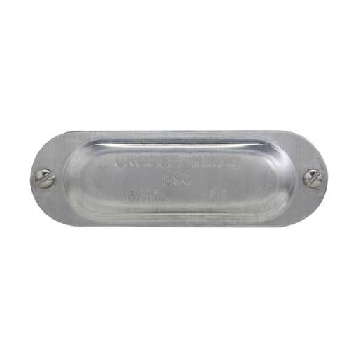 Crouse-Hinds - Crouse-Hinds 590 1-1/2" Aluminum Blank Conduit Body Cover, Mark-9