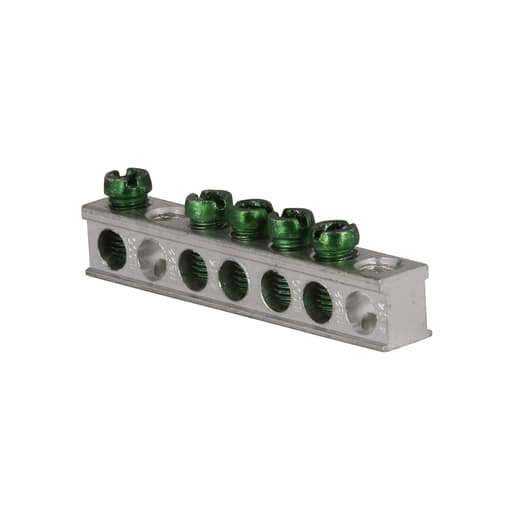 Cutler-Hammer / Eaton - Eaton Electrical GBK5 2.54 Inch 14 to 10 AWG/14 to 4 AWG Aluminum/Copper 5-Terminal Load Center Ground Bar Kit