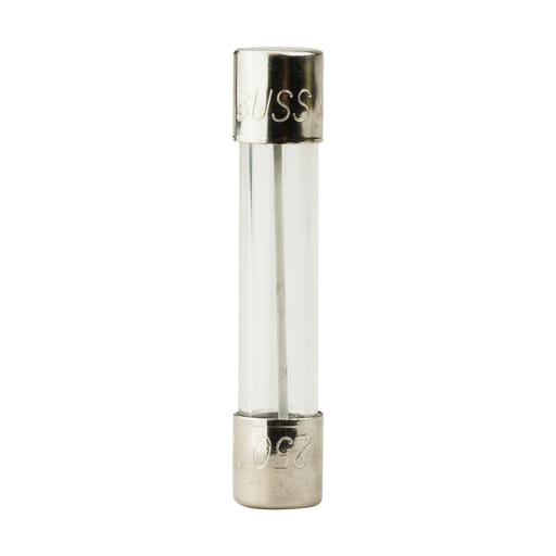 Bussmann Mfg. - Bussmann AGC-6-R 6amp Small Dimension Fast-Acting Fuse, Glass Tube, 1/4" x 1-1/4", 250v