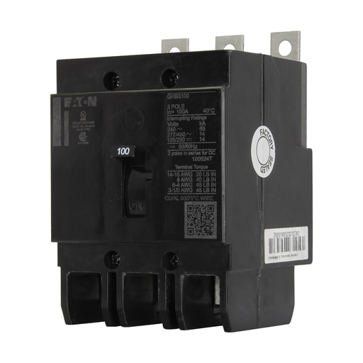 Cutler-Hammer / Eaton - Eaton Electrical GHB3015 Series C G Frame Bolt-On Molded Case Circuit Breaker