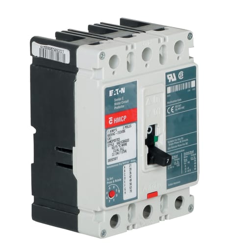 Cutler-Hammer / Eaton - Eaton Electrical HMCP050K2C 600 VAC 250 VDC 50 Amp 3-Pole Magnetic Molded Case Circuit Breaker
