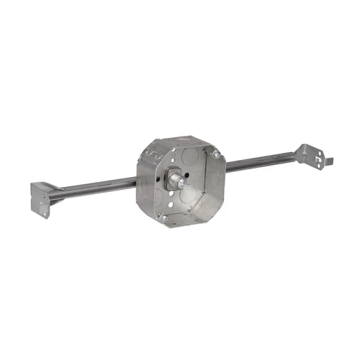 Crouse-Hinds - Crouse-Hinds Series TP372 4 x 1-1/2 Inch Steel Octagon Box and Adjustable Bar Set