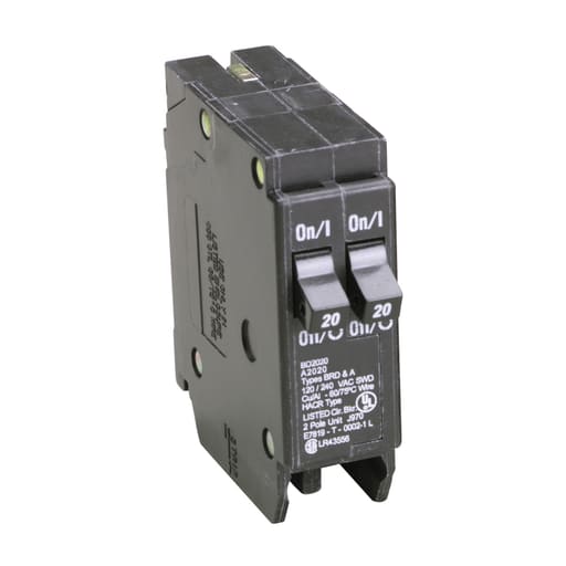 Cutler-Hammer / Eaton - Eaton Electrical BD2020 1 Inch CTL Class Plug-On Circuit Breaker