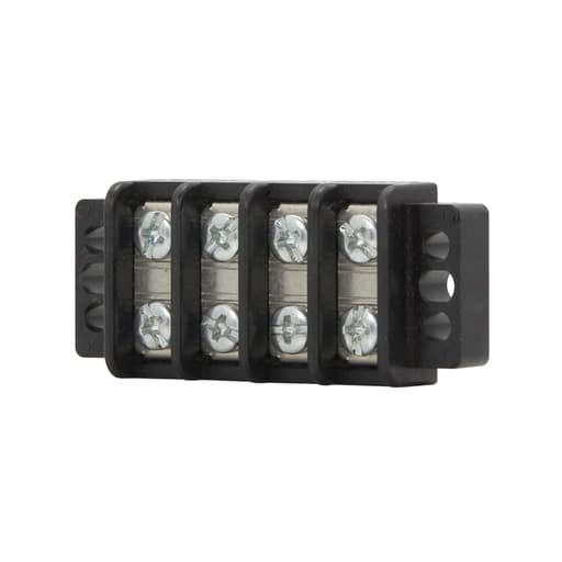 Bussmann Mfg. - Bussmann Series TB200-08 22 to 12 AWG 8-Pole Thermoplastic Double Row Terminal Block