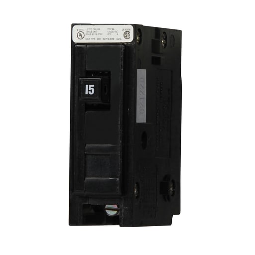 Cutler-Hammer / Eaton - Eaton Electrical BAB1015 120/240 VAC 15 Amp 10 kaic 1-Pole Circuit Breaker