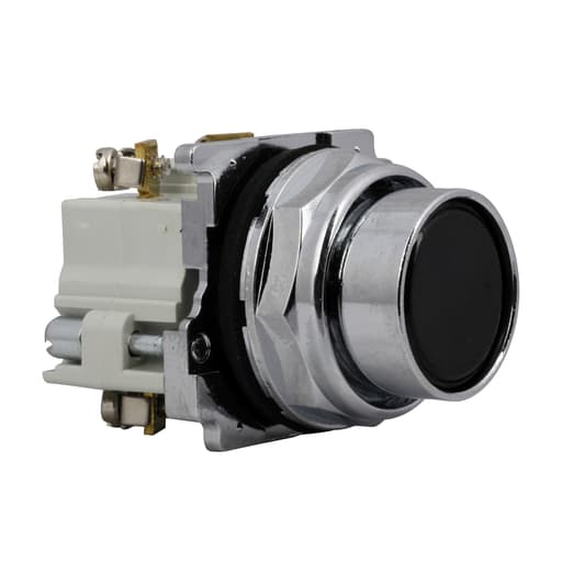 Cutler-Hammer / Eaton - Eaton Electrical 10250T30B 30.5 mm 600 VAC 1NO 1NC Momentary Black Die-Cast Zinc IP65 Flush Non-Illuminated Push Button Unit