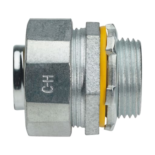 Crouse-Hinds - Crouse-Hinds LT400 4" Straight Liquidtight Connector, Non-Insulated, Malleable Iron