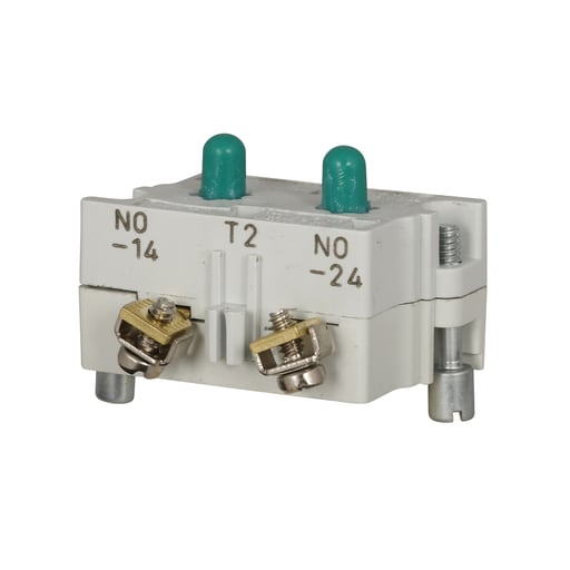 Cutler-Hammer / Eaton - Eaton Electrical 10250T2 30.5 mm 600 VAC 10 Amp 2NO Pressure Terminal Silver Standard Finger Proof Push Button Contact Block