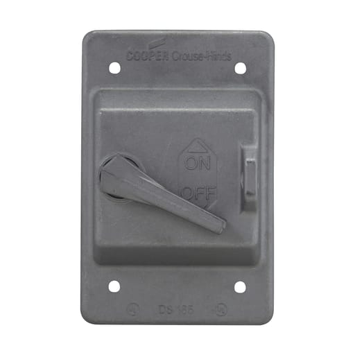 Crouse-Hinds - Crouse-Hinds DS185 1-Gang On-Off Legend Die-Cast Aluminum Device Box Snap Switch