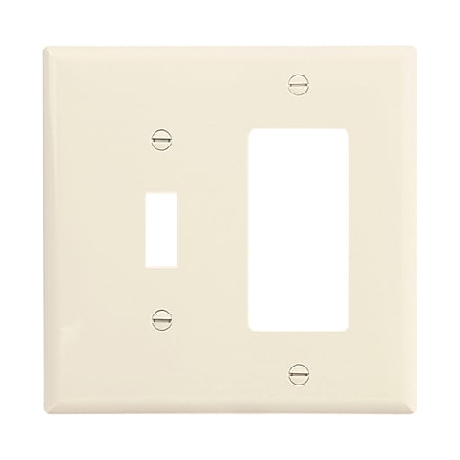 Cooper Wiring Device Arrow/Eagle - CWD PJ126LA WALLPLATE 2G TOGGLE/DECO POLY MID LA