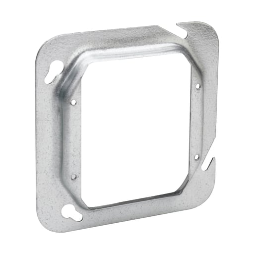 Crouse-Hinds - Crouse-Hinds TP541 4-11/16" Square Box Cover, 2-Device, 1-1/2" Raised, 18.8cu.in, Steel