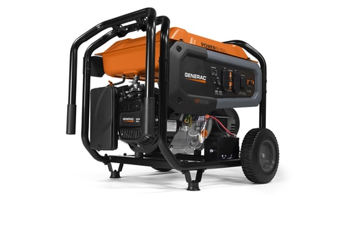 Generac Power Systems Inc - Generac 7682 GP6500E 6500W Portable Generator, Electric Start, 49 ST