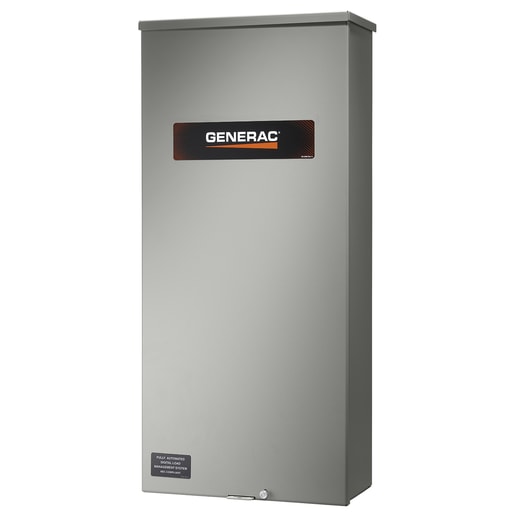 Generac Power Systems Inc - Generac RXSW200A3 Automatic Smart Transfer Switch, 200A 120/240V, 1-Phase, Open Transition Service Rated, 22,000A Withstand Rating