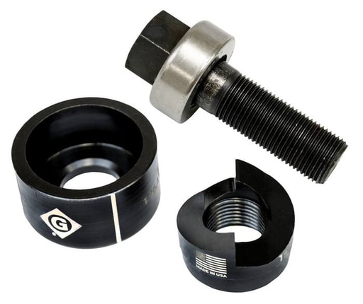 Greenlee Textron - Greenlee 7211BB-1 1.362" Hole 2-Point Round Knockout Punch