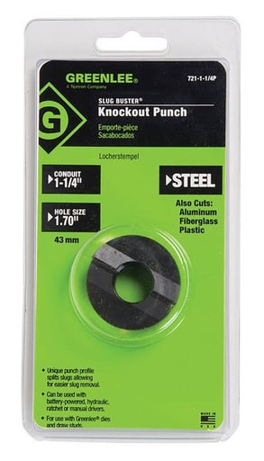 Greenlee Textron - GRN 721-1-1/4P PUNCH-RD 1.250 COND