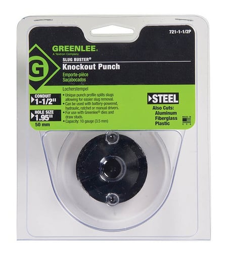 Greenlee Textron - Greenlee 721-1-1/2P 1.951" Hole Round Knockout Punch
