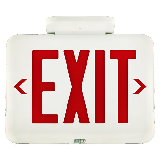 Dual-Lite - Current EVEURWE White Red Letter Standard Emergency Exit Sign