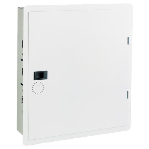 Hubbell Wiring Device - Hubbell NSOBOX14CABINET, NETSELECT, 14"H, w/HINGED DOOR, WH