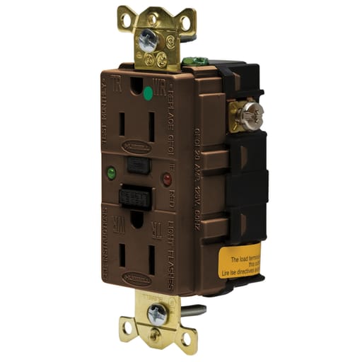 Hubbell Wiring Device - HCI GFR8200SG 15A 125V IND HG TAMPE